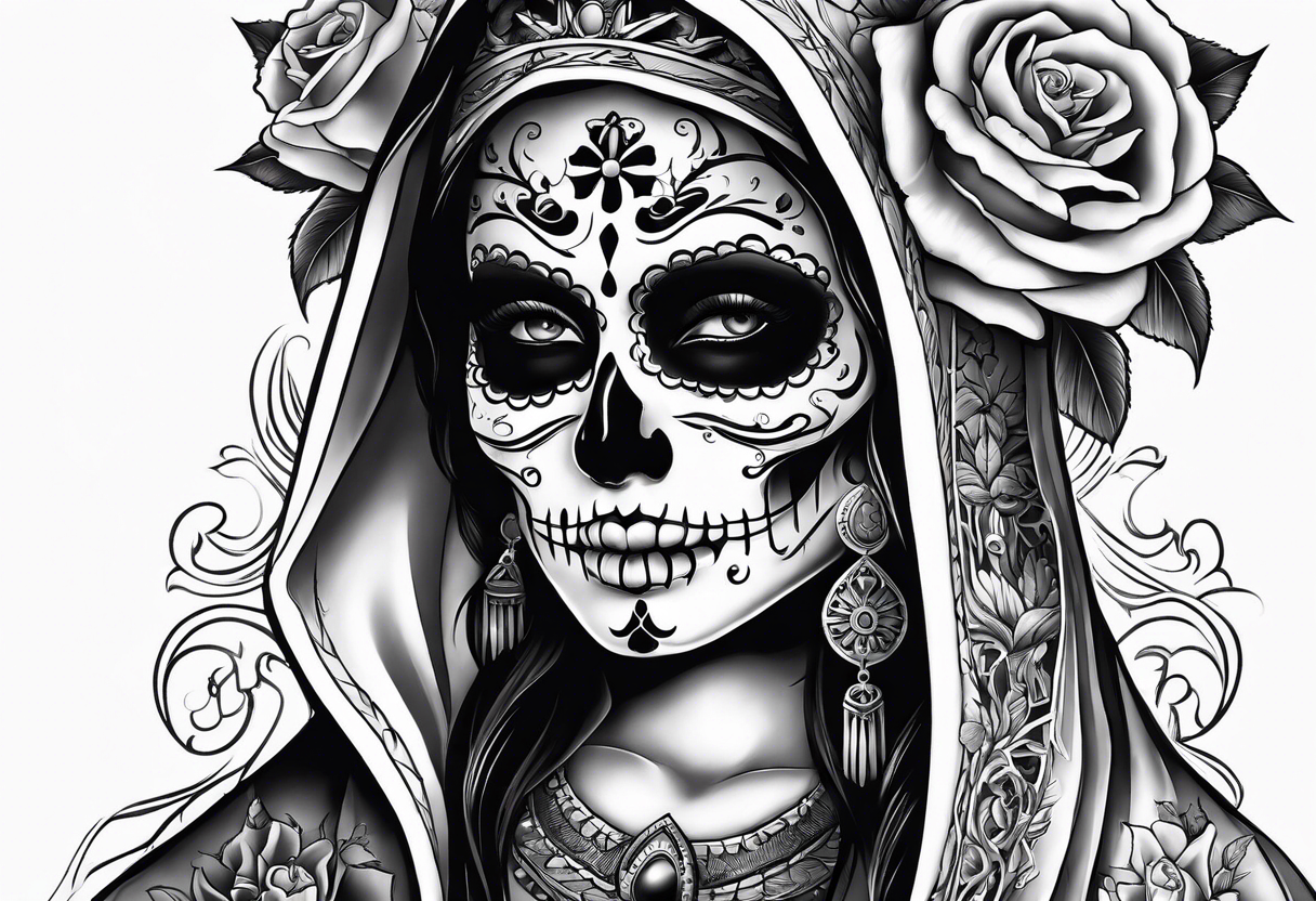 santa muerte tattoo idea