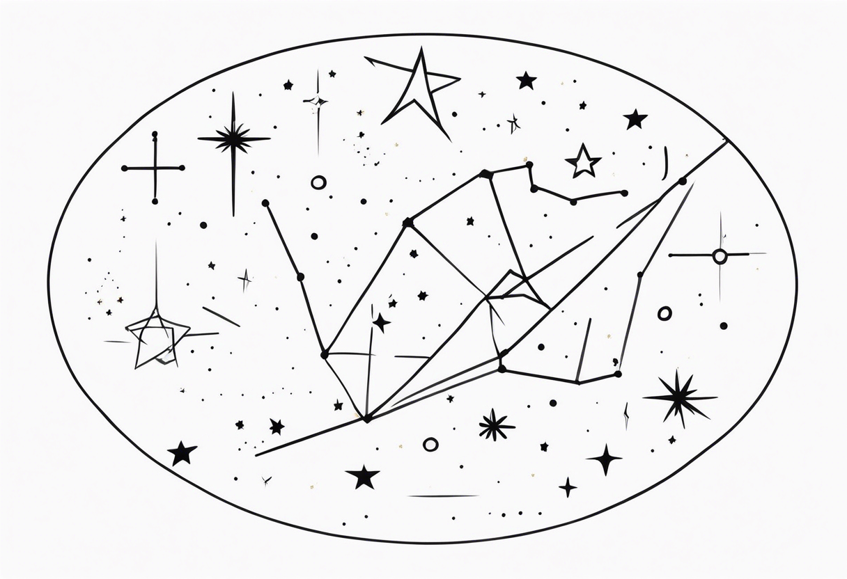 Constellation 🌌 with stars tattoo idea