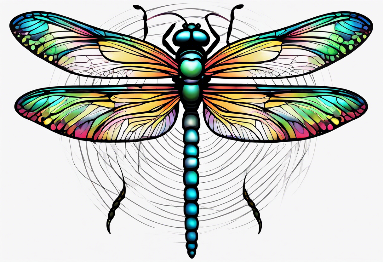 Slave barcode dragonfly tattoo idea