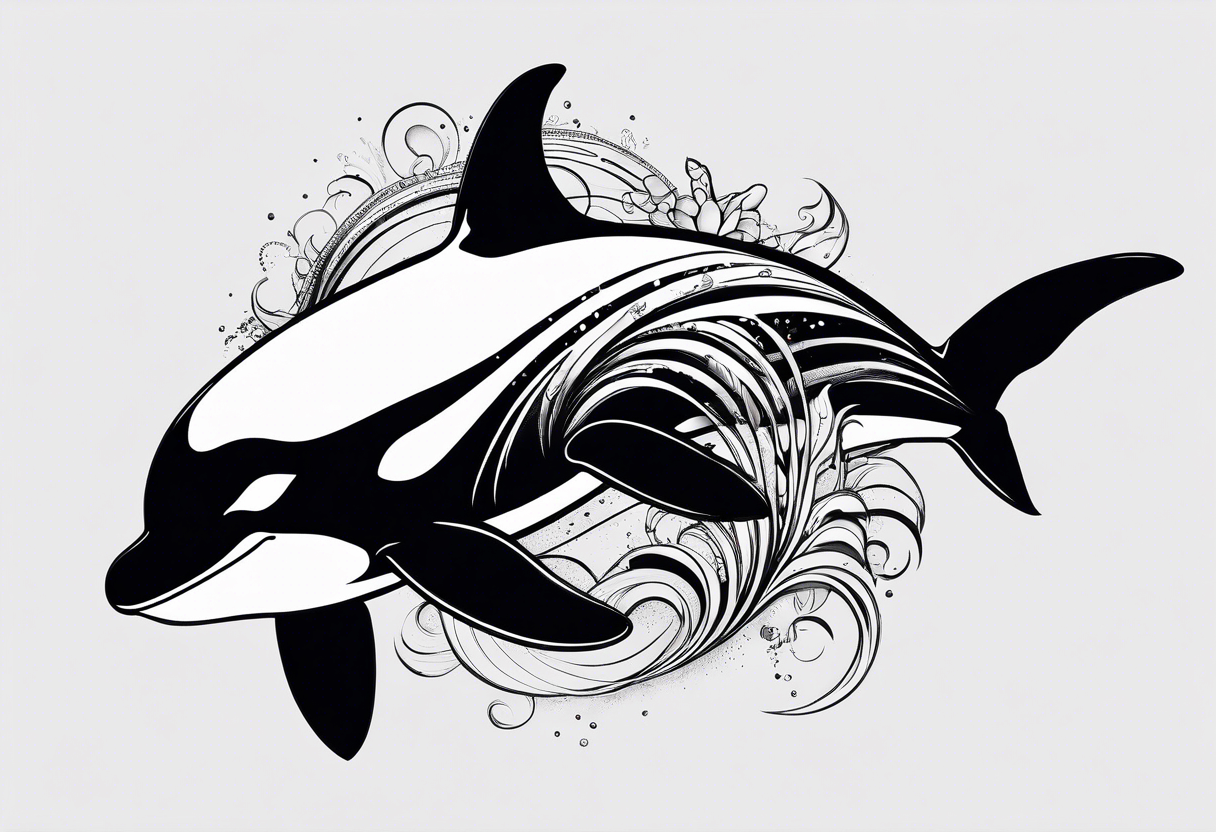 Dangerous Orca that looks like a killer tattoo idea