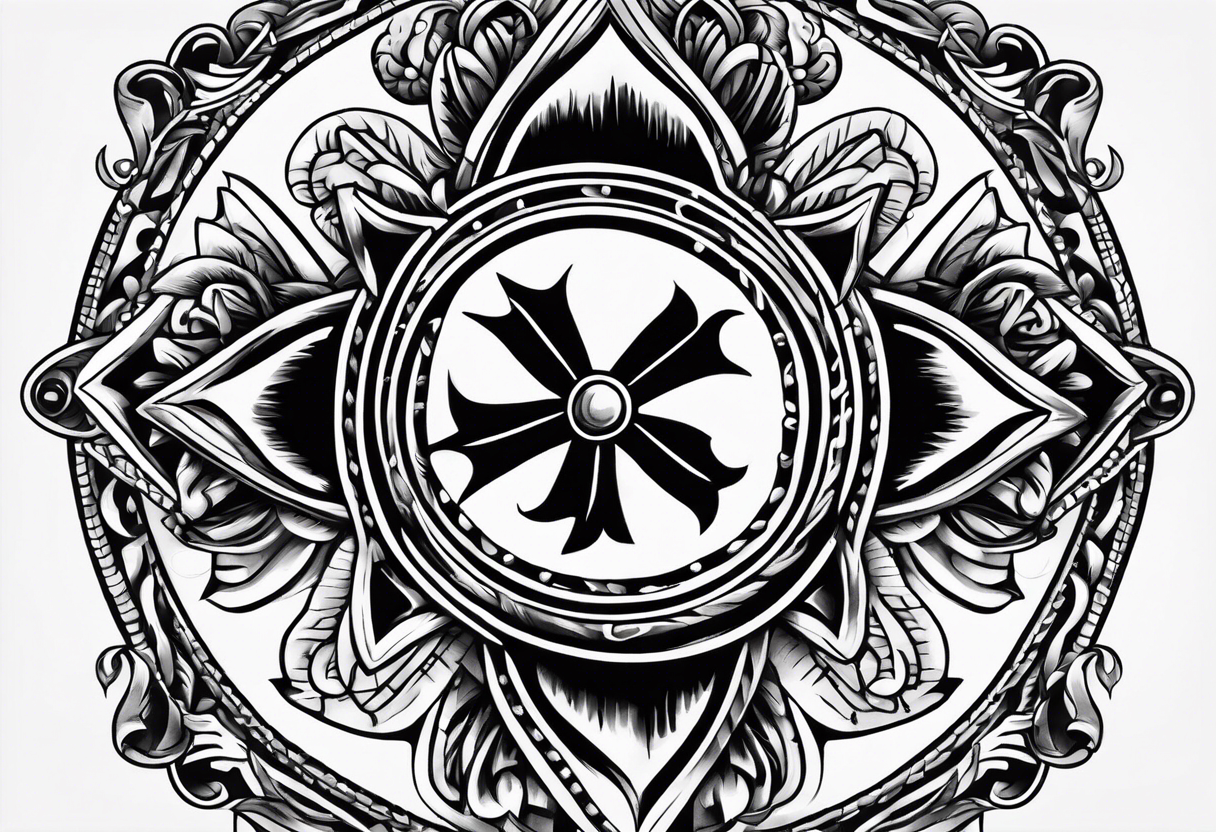 Maltese cross tattoo idea