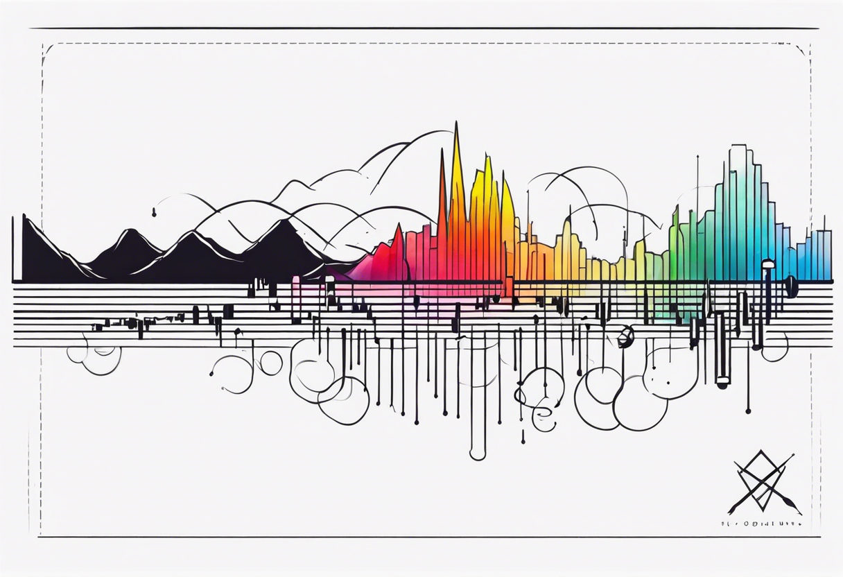 sound spectrum tattoo idea