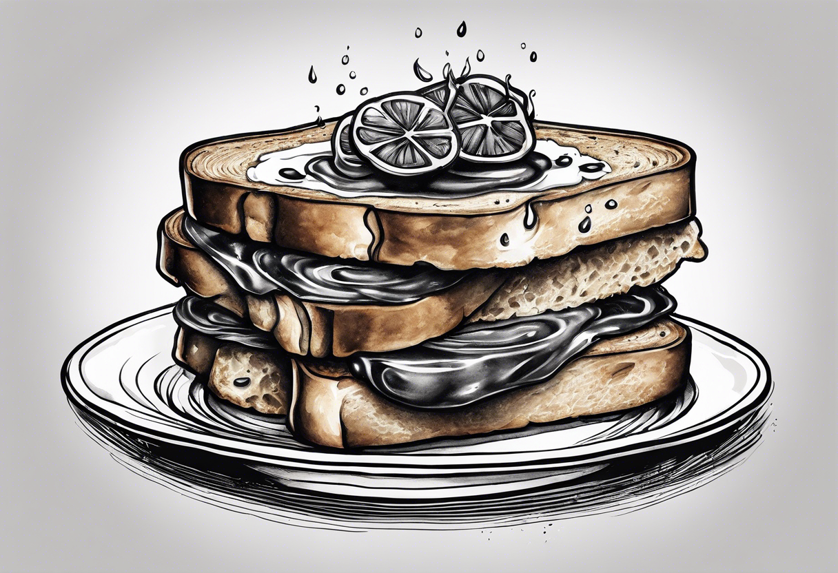 Burnt toast tattoo idea