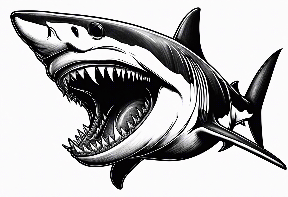 Shark reaper tattoo idea