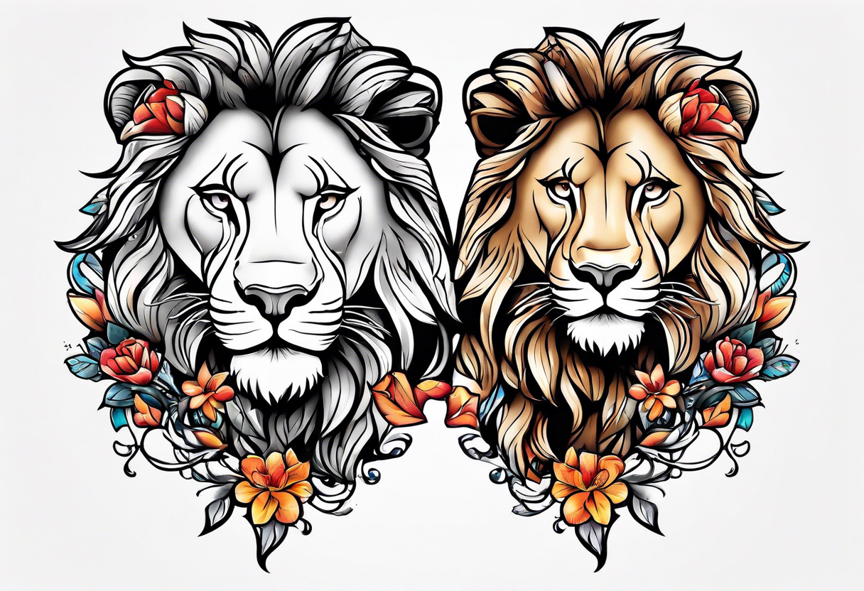 Share more than 148 lion couple tattoo