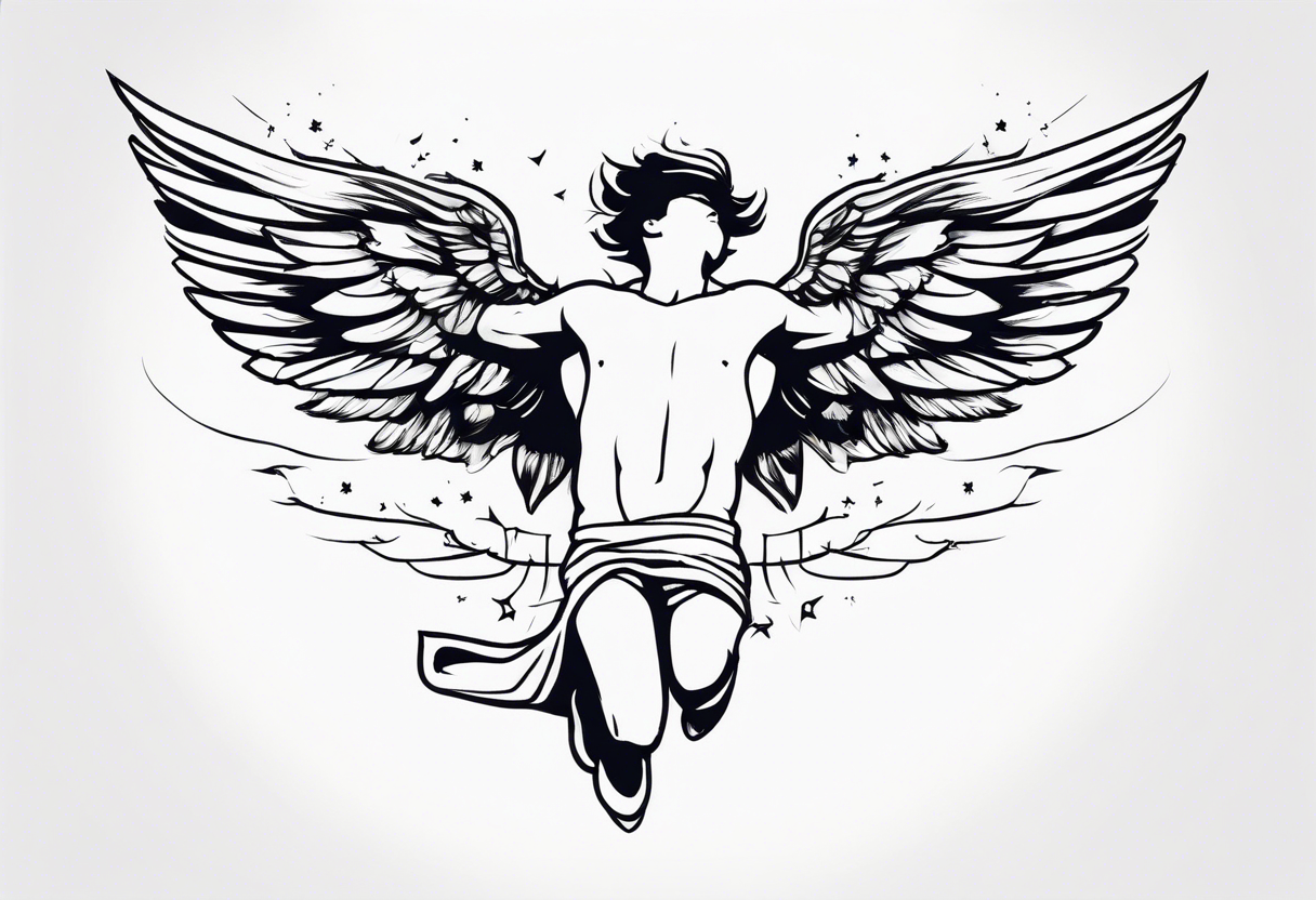 icarus falling tattoo idea