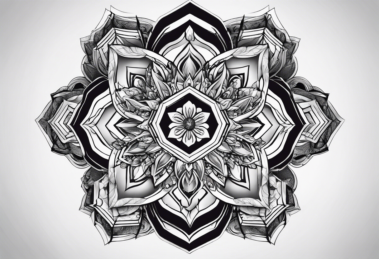 Hexagons tattoo idea