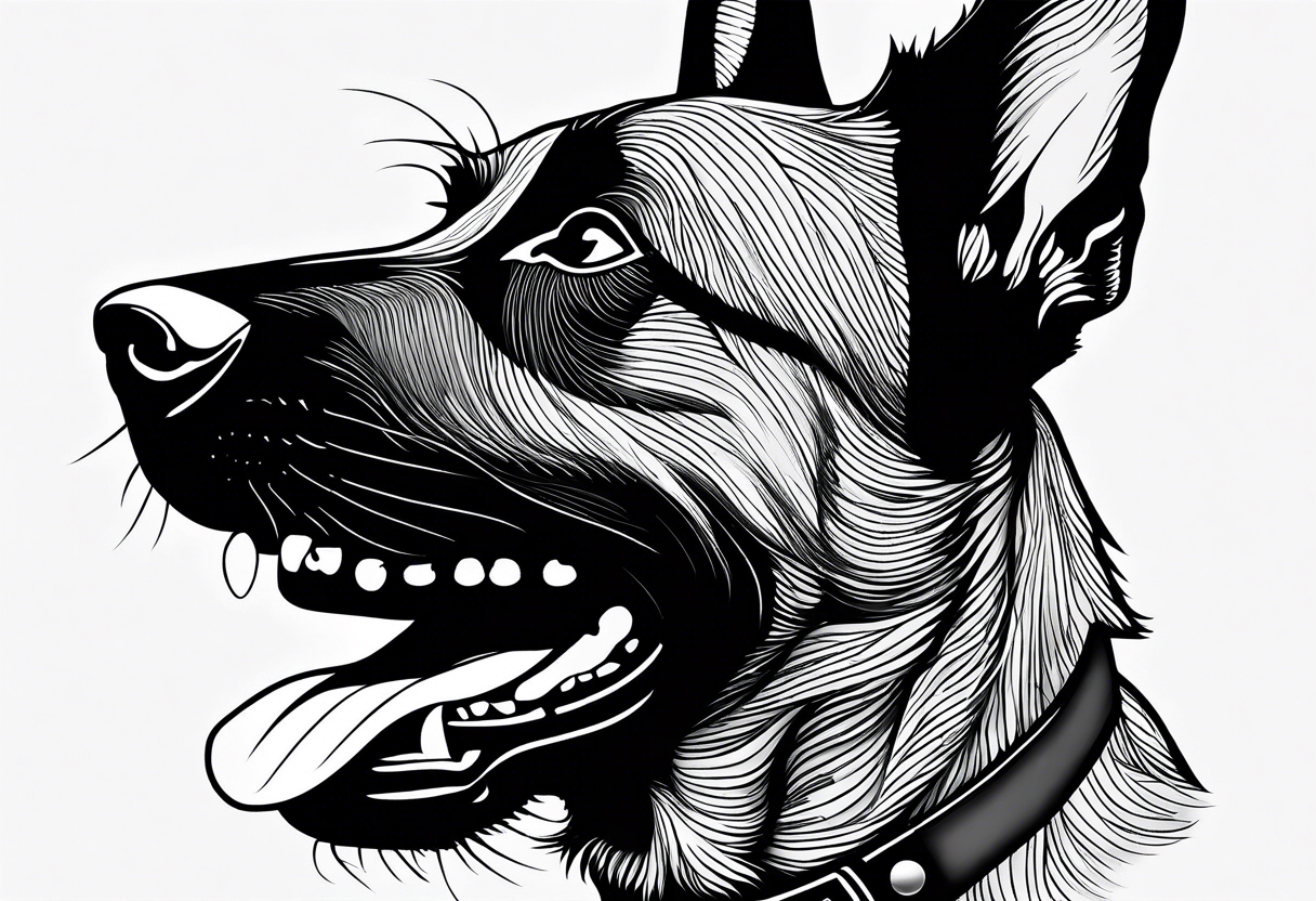 Belgian Malinois dog  sailor Joe tattoo idea