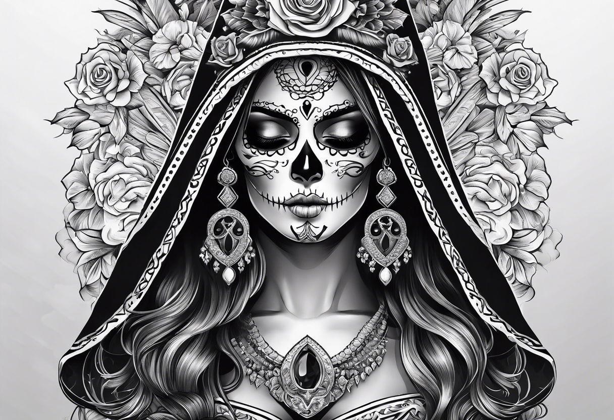 santa muerte tattoo idea