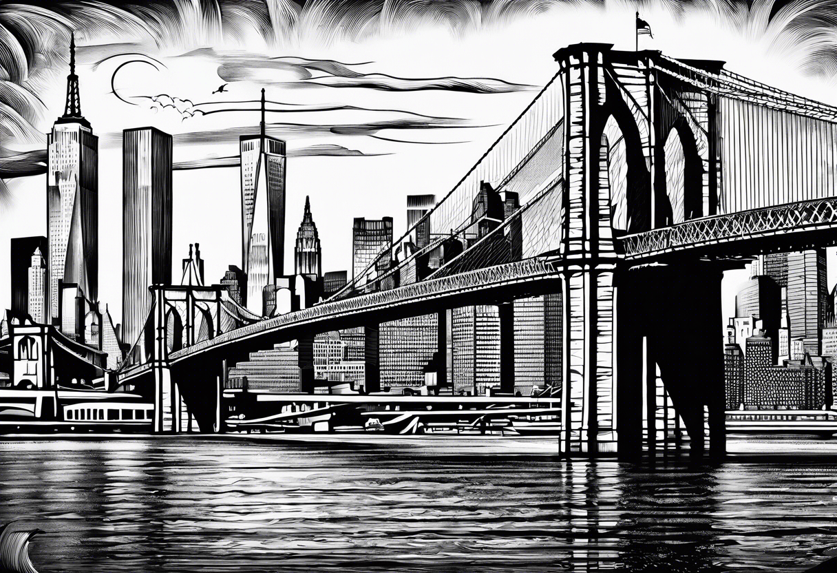 Brooklyn bridge tattoo idea