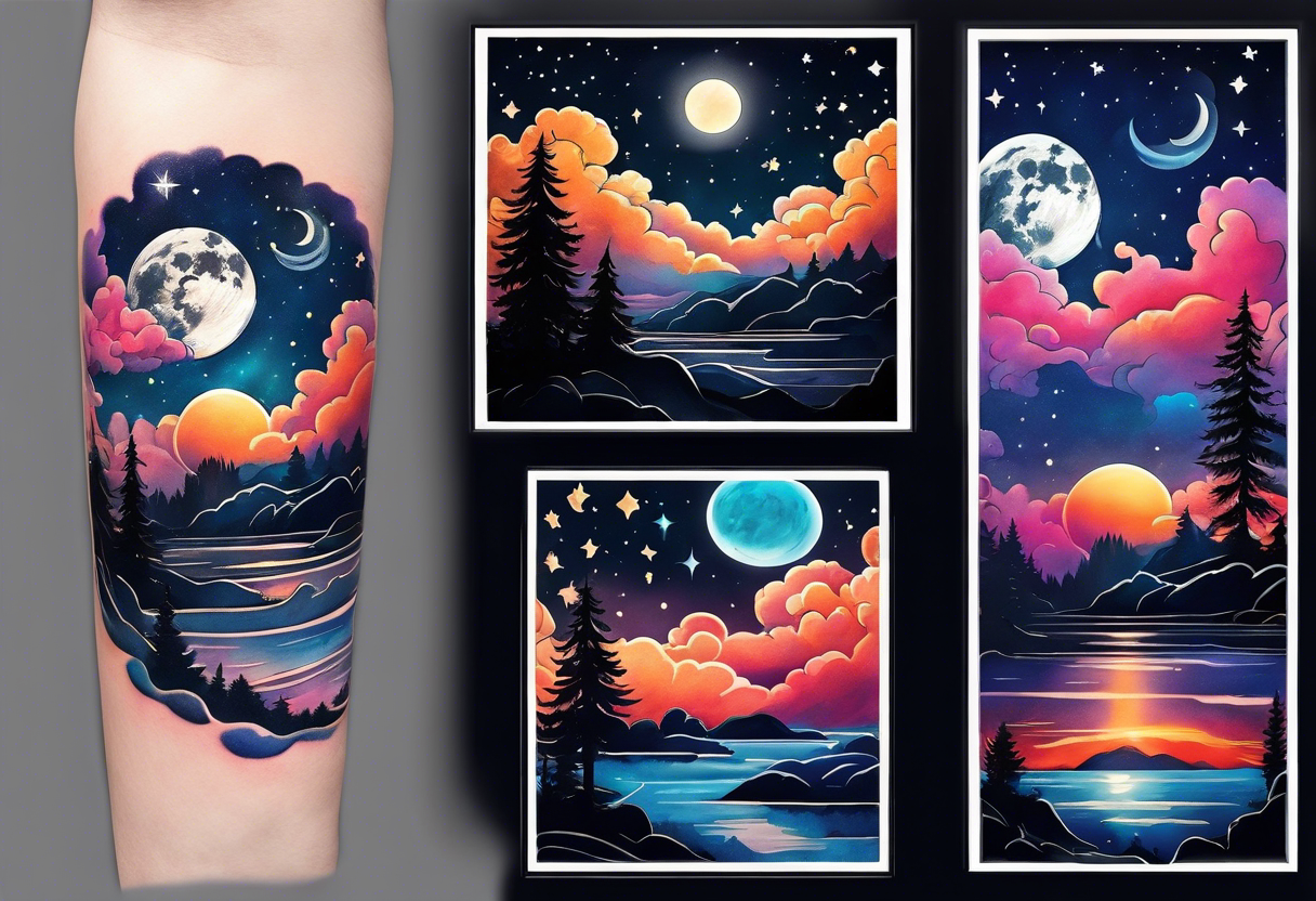 night sky tattoo idea