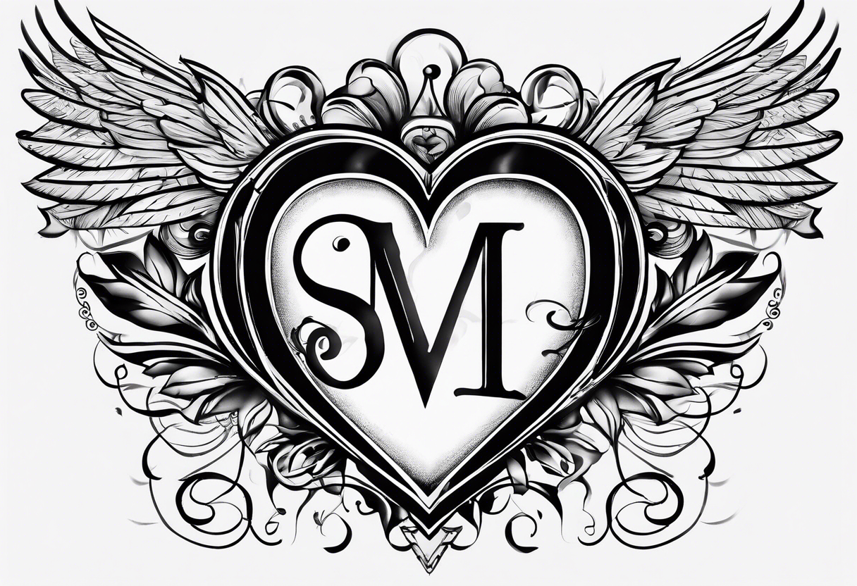 Sm Letter Tattoo | Tattoo lettering, Tattoo design for hand, Hand tattoos