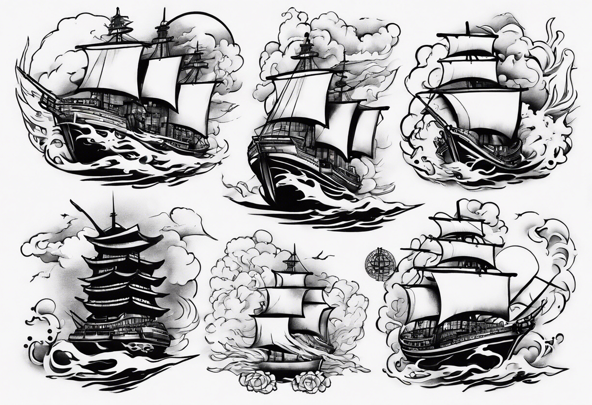 ships fogs tattoo idea