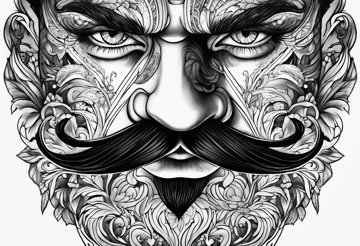 nazi mustache tattoo idea