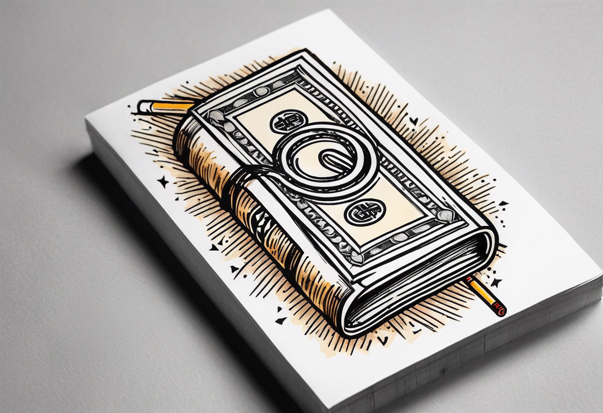 money made of cigarettes tattoo idea