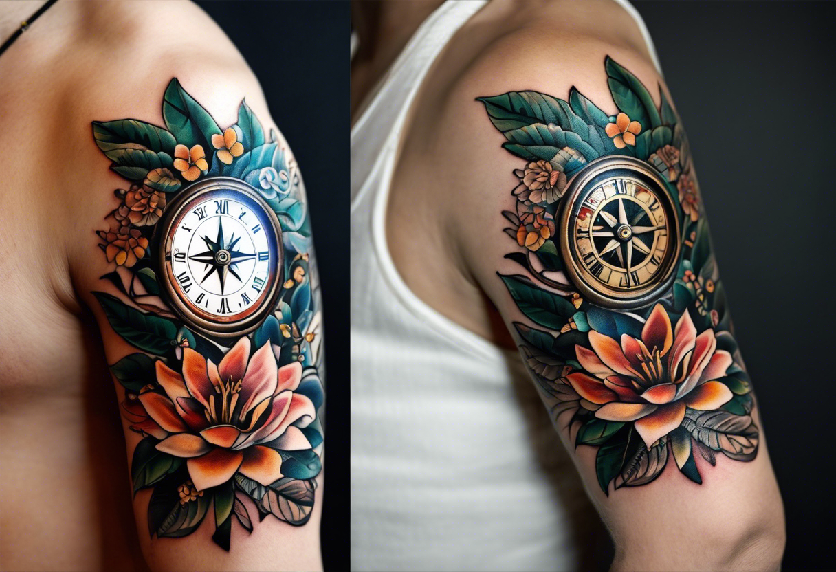 ship compass tattoo by TattnRoll on DeviantArt