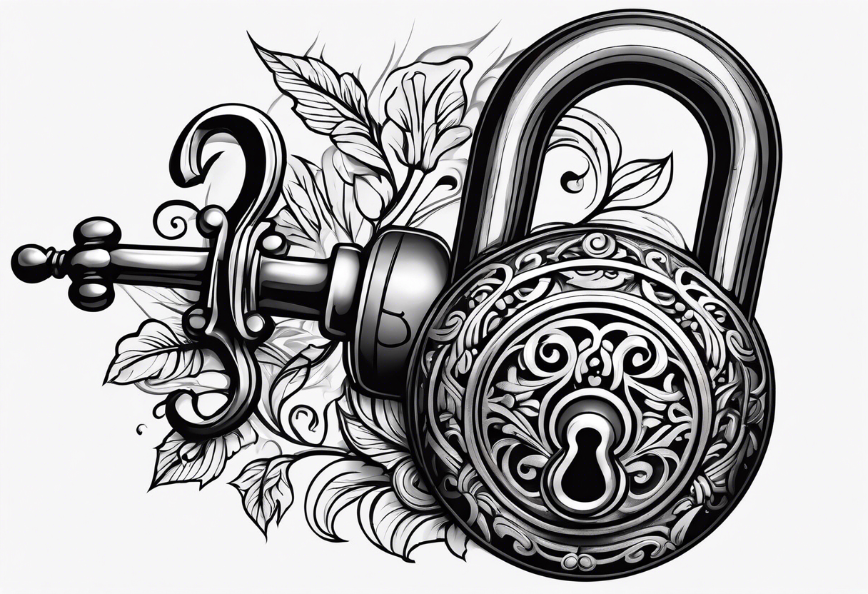 Matching Key and Lock Temporary Tattoo set of 33 - Etsy