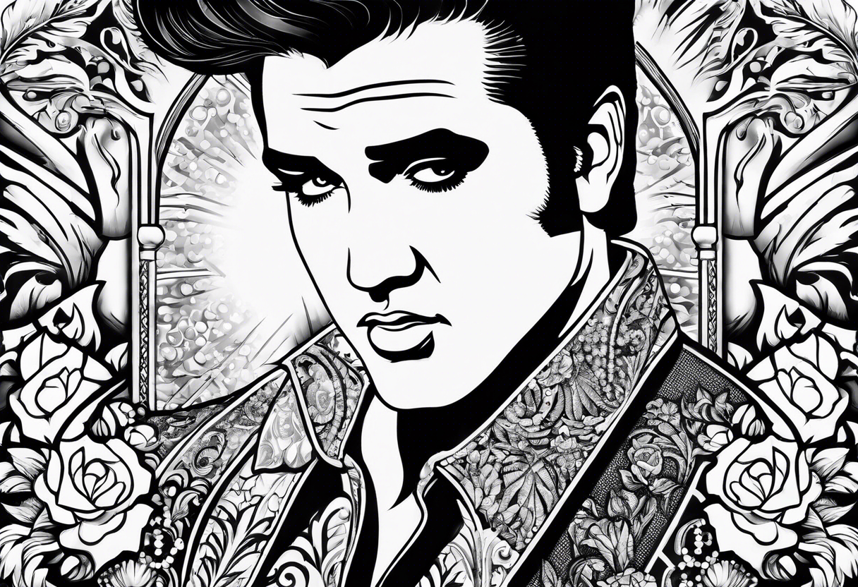 Las Vegas Wedding elvis tattoo idea