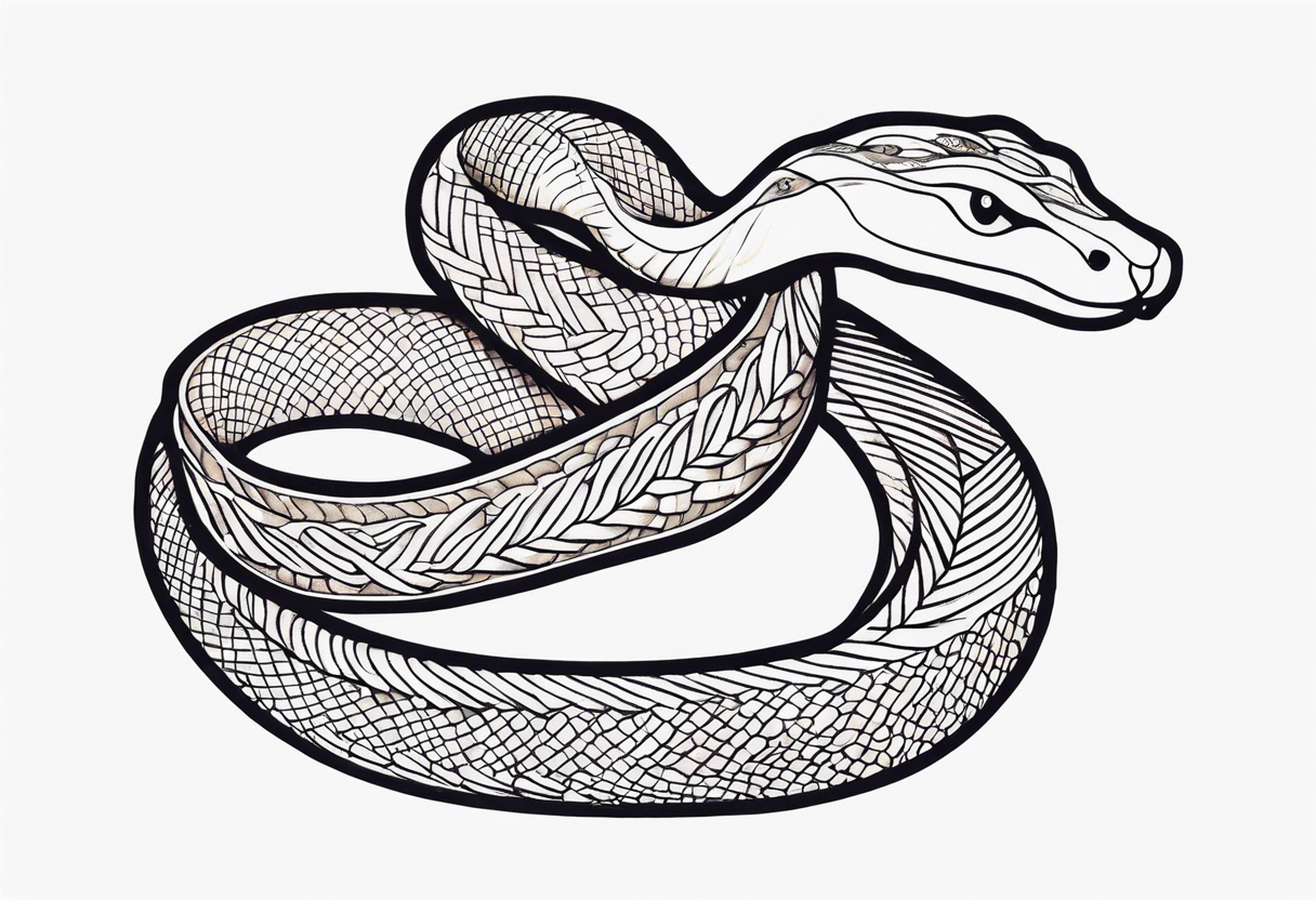 a snake tattoo idea