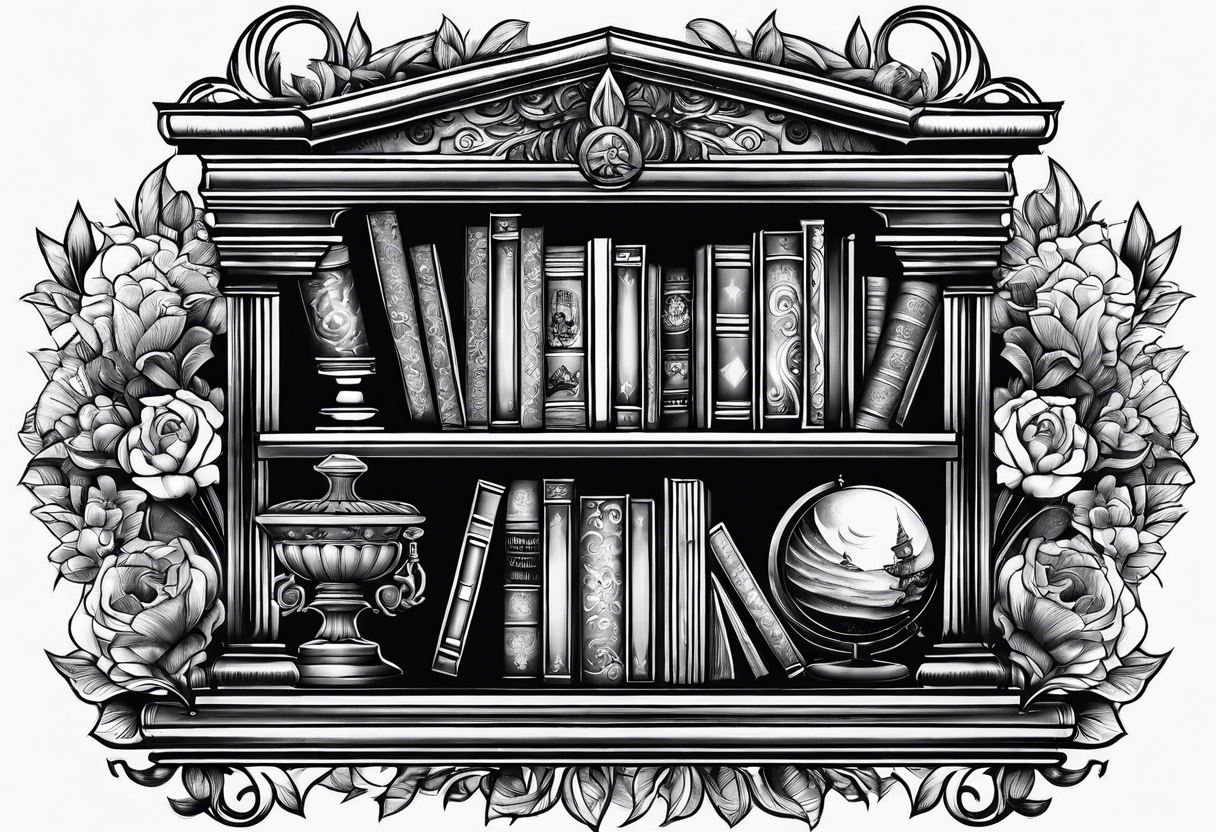 Library tattoo idea