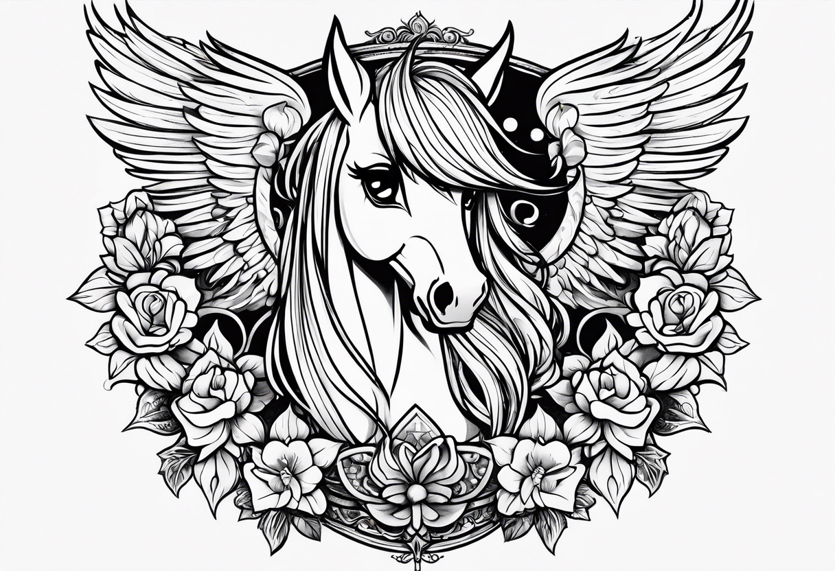 Goth my little pony tattoo idea