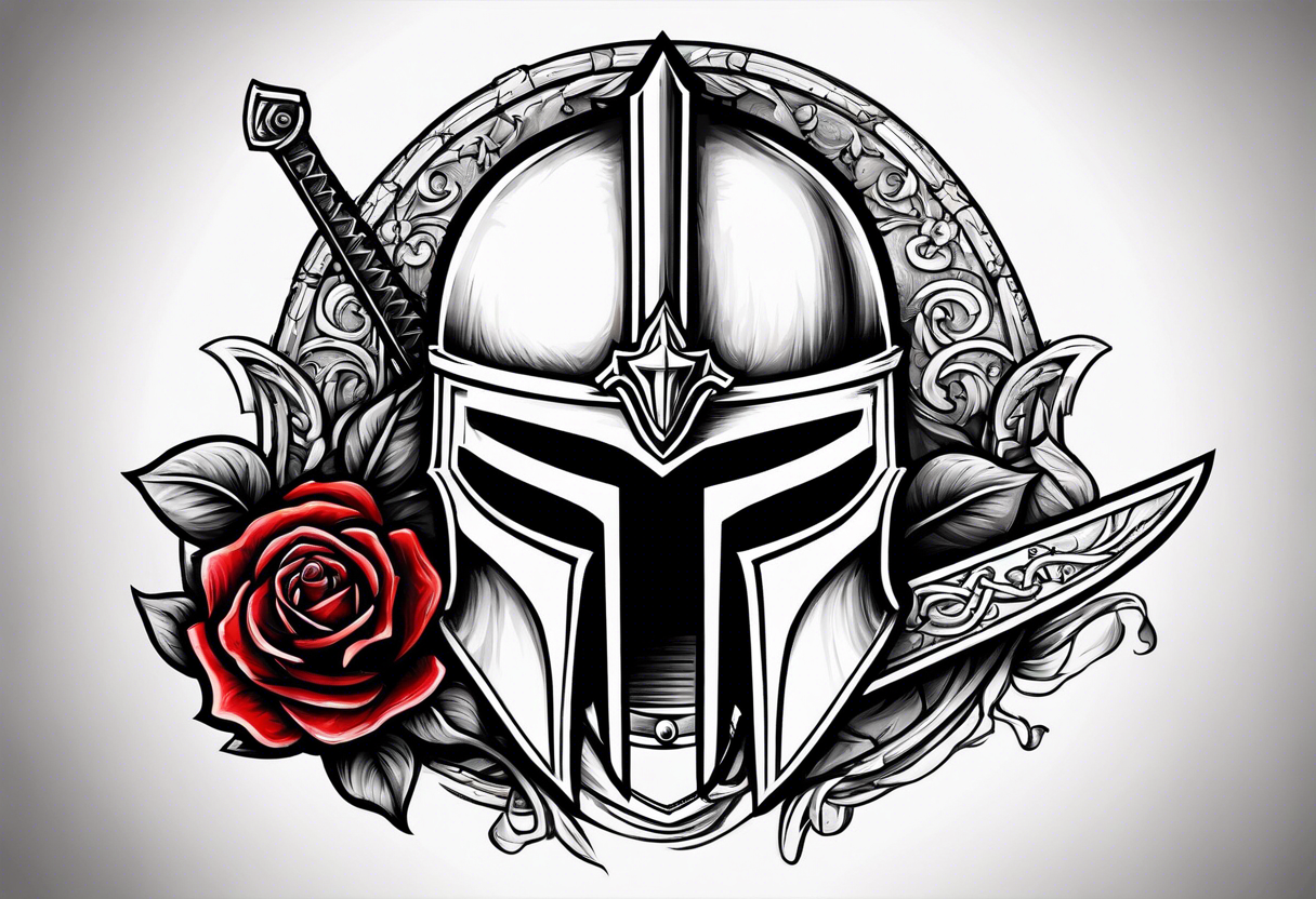 Spartan helmet by Tony Adamson: TattooNOW