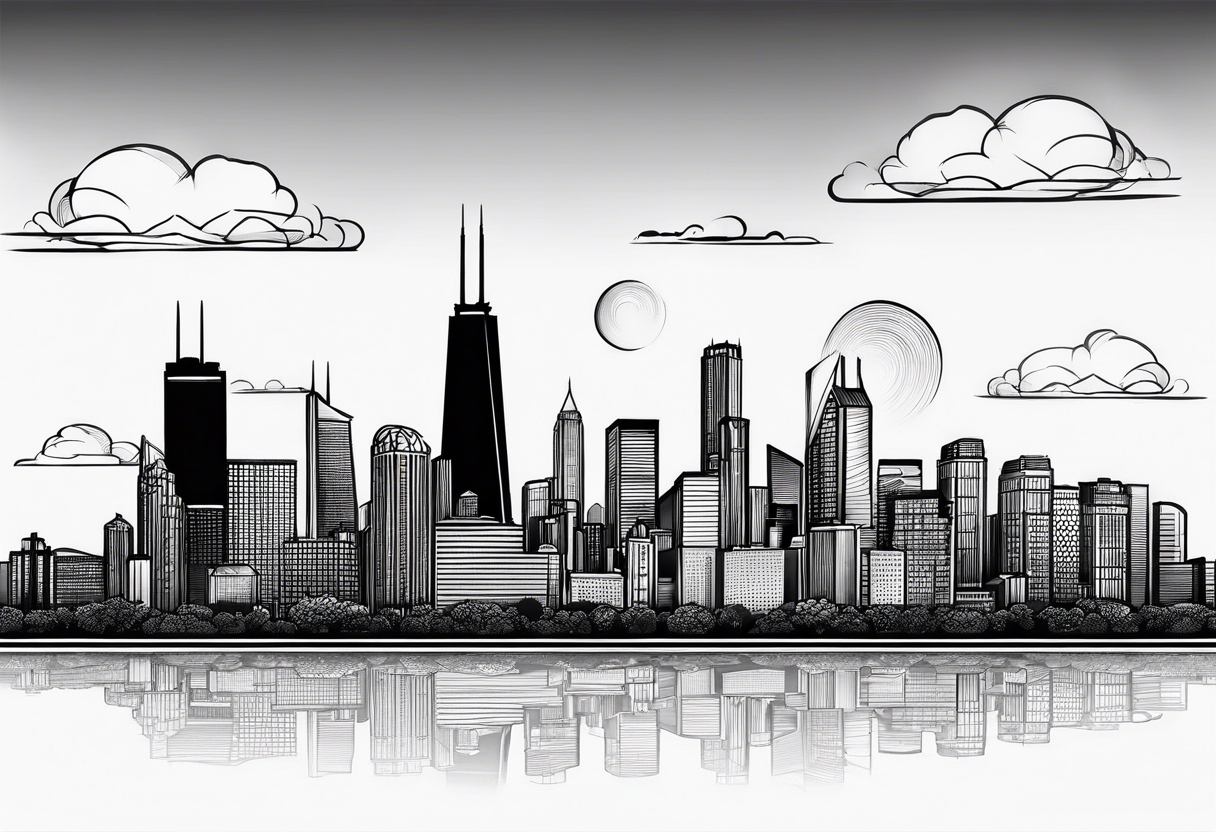 Chicago Skyline tattoo idea