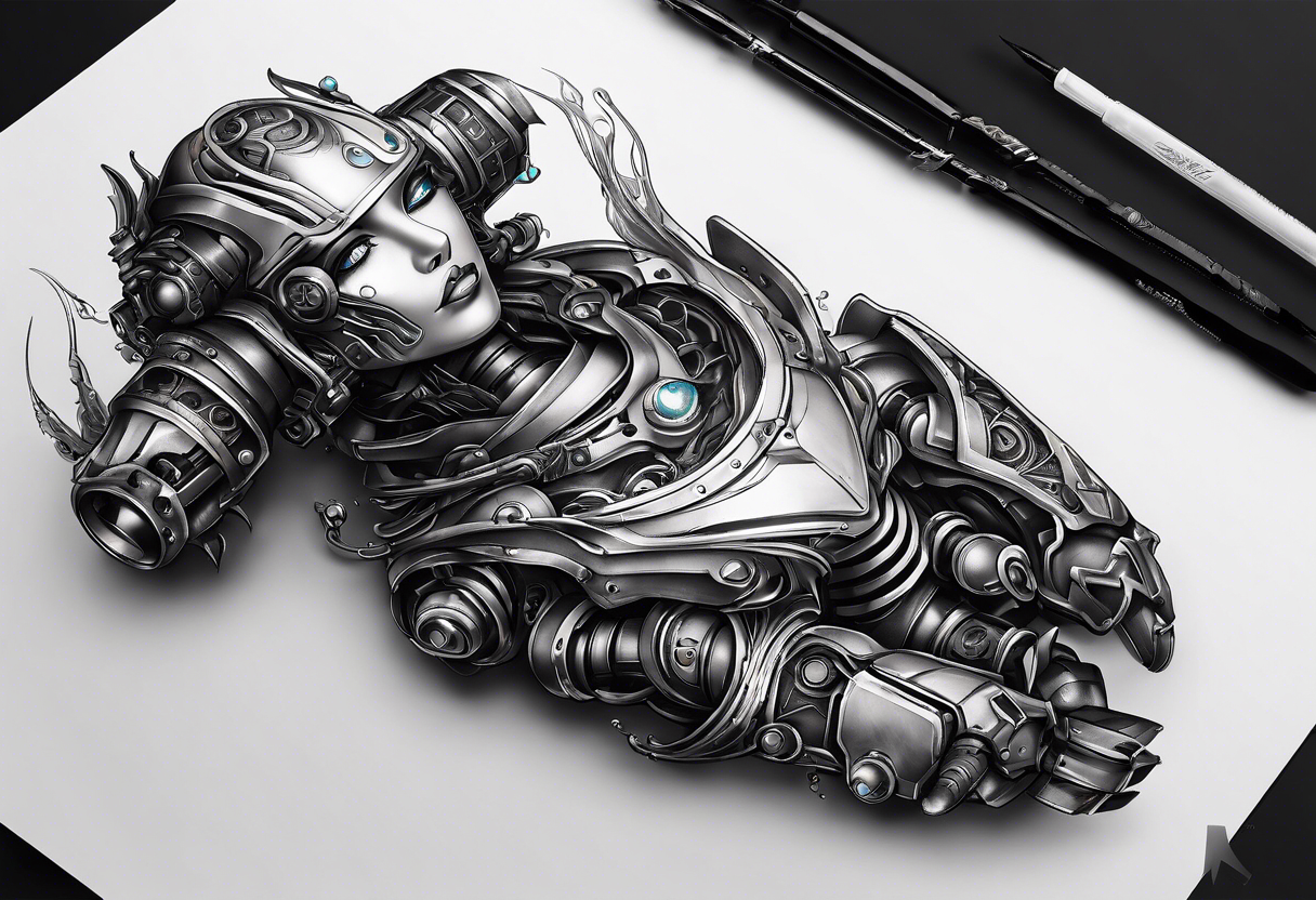 Bionic Robot Temporary Tattoo Sleeve, Tattoo Sleeve, Arm Tattoo, Arm  Sleeve, Mens Tattoos, Womens Tattoos,Biomechanical Tribal Future Design –  MyBodiArt