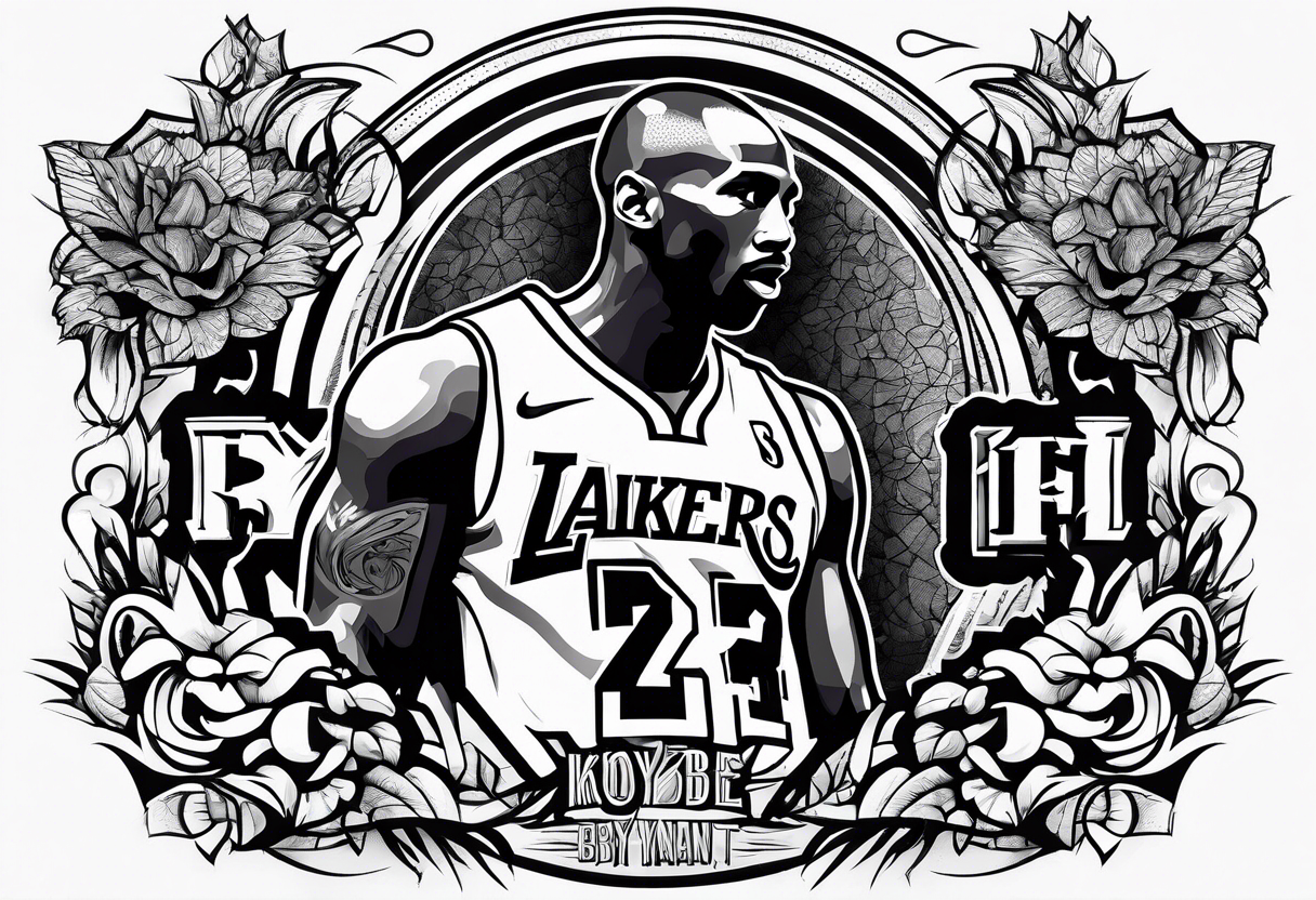 kobe bryant memorial tattoo idea