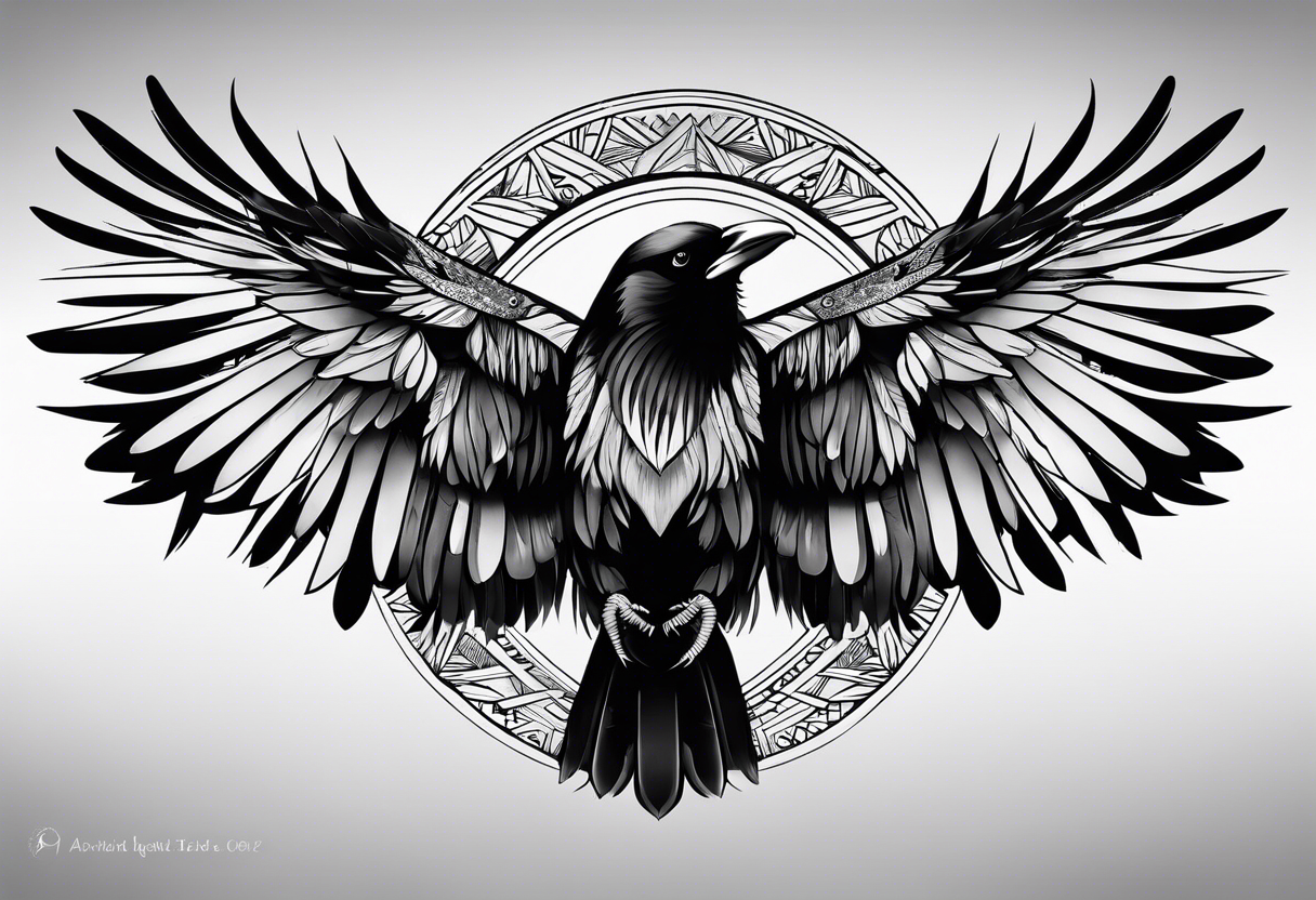 Crow medicine tattoo idea