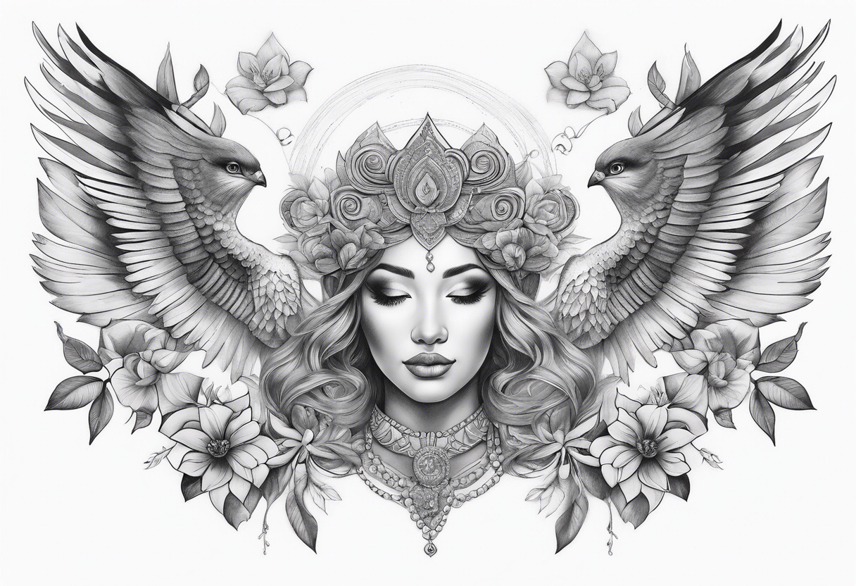 Representation of abundance of love, wealth, and fulfillment tattoo idea