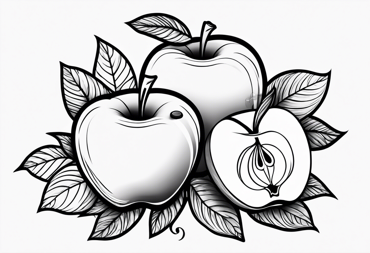 Teacher Apple tattoo idea