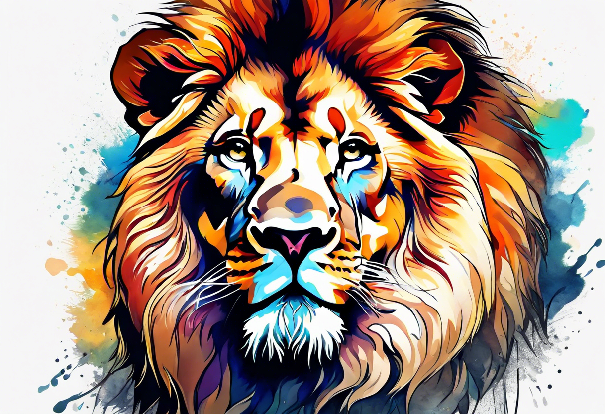 Space Lion Tattoo | Tattoo Ideas For Men & Women in 2024