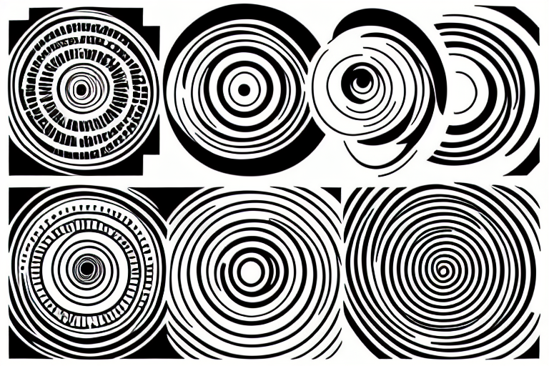 concentric circles tattoo idea