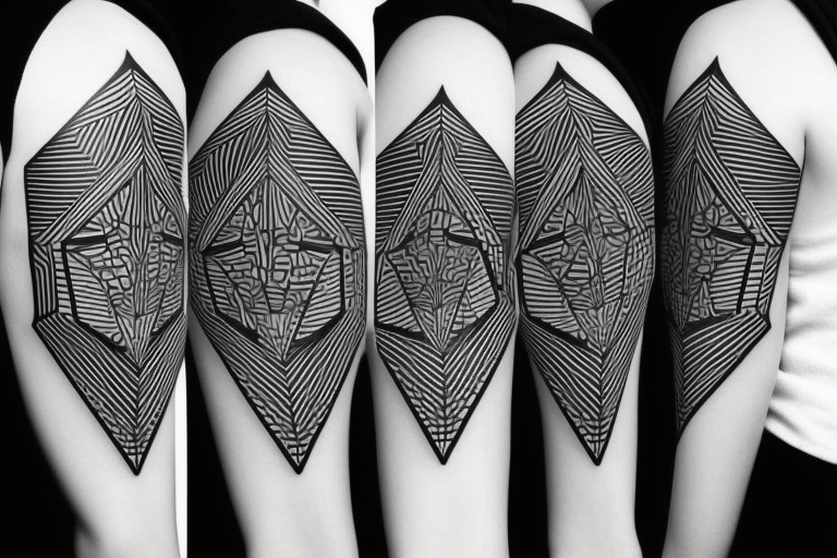 Linework Geometric Tattoo Designs Stable Diffusion Prompt | PromptBase