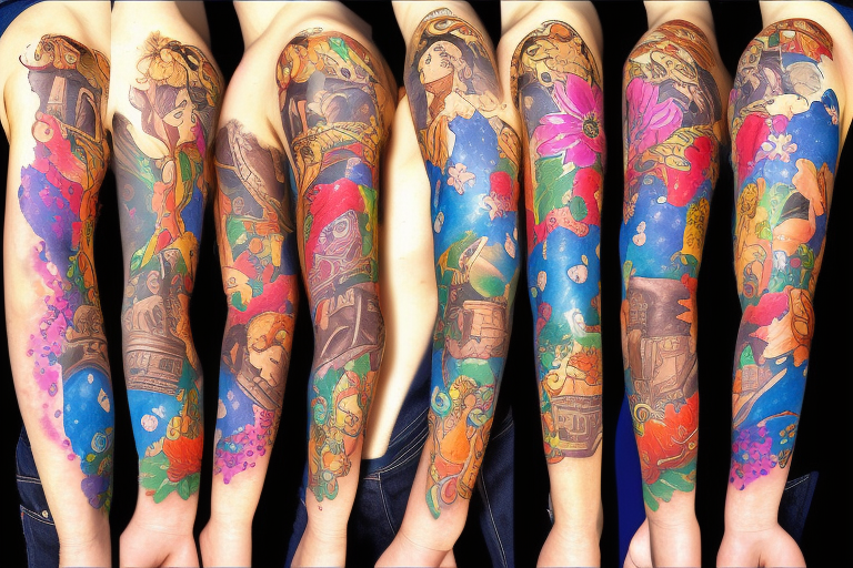 Vintage Roses Tattoo Sleeve – Tattoo for a week