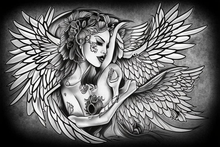 the perfect Eris Management brand logo that will make us rich 
wings
goddess
perfection tattoo idea