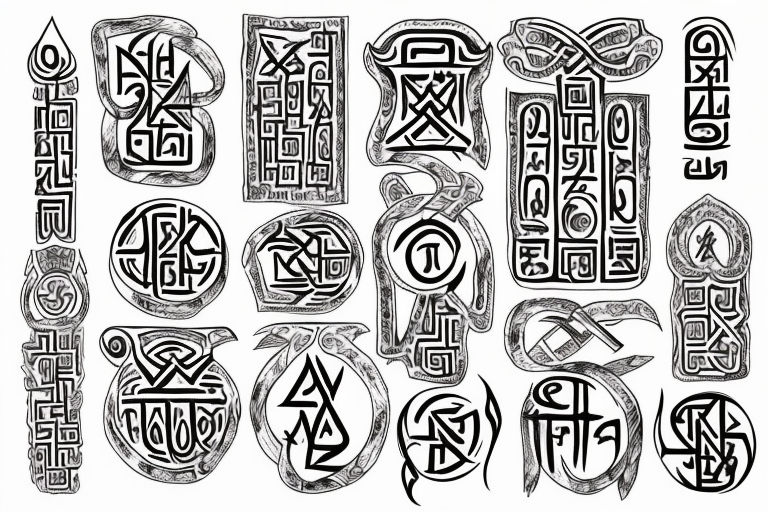 Tiwaz Rune Norse Vector Images (5)