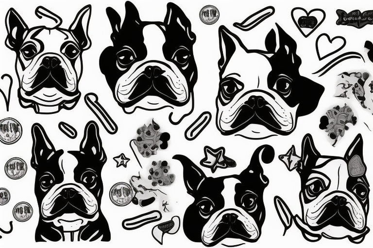 Boston terrier tattoo idea