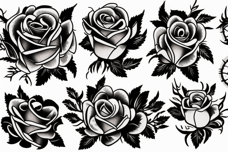 3d Plain Flower Tattoo Stickers New Waterproof Tattoo - Temu