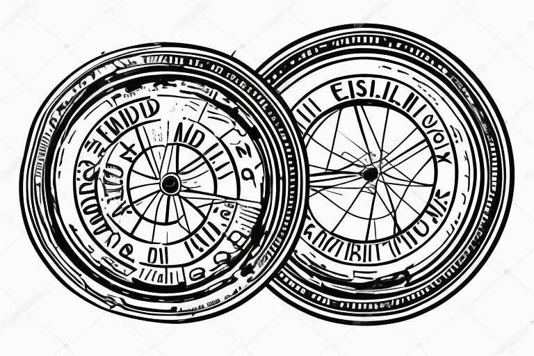 Wheel with phrase: “End - essential of return” tattoo idea