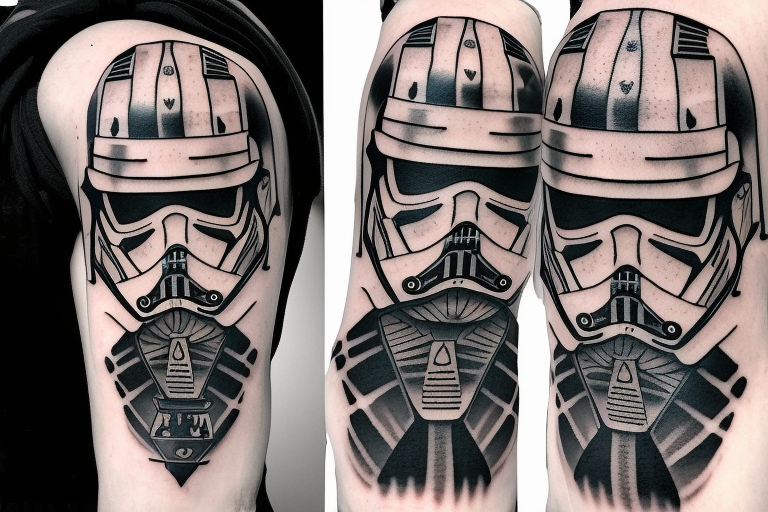 Sith Empire Stormtrooper Helmet Covered with Sith Tattoos | Gadgetsin