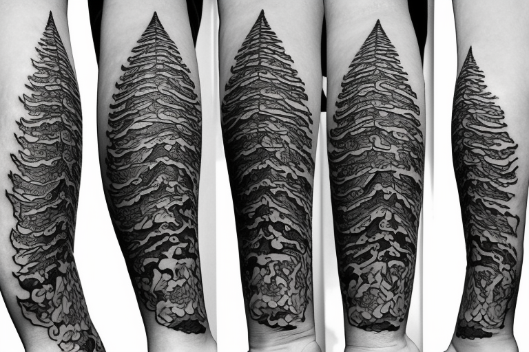 My Rainer, evergreen tree, Olympia beer logo tattoo idea