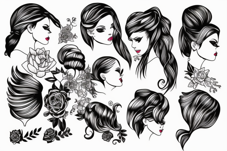 Hairstyles tattoo idea