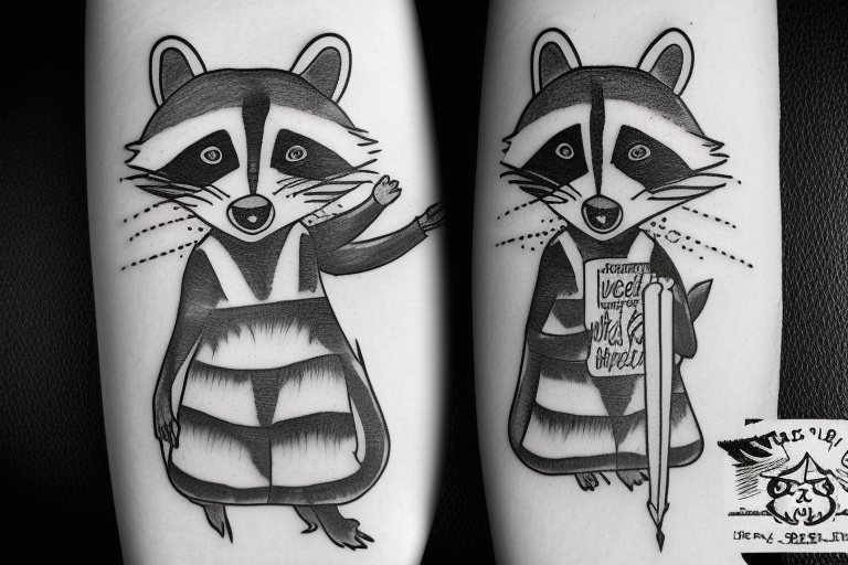 2,005 Raccoon Tattoo Images, Stock Photos, 3D objects, & Vectors |  Shutterstock