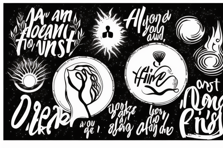 Throughout heaven and earth, I alone am honored, You're first thought is what you were conditioned to think, the second is the one that defines you,see through your eyes,Keep the fire and disco tattoo idea