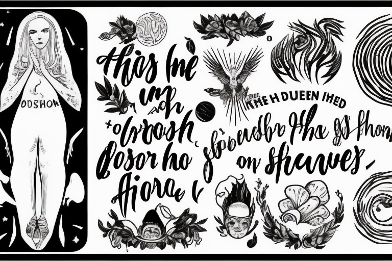 Throughout heaven and earth, I alone am honored, You're first thought is what you were conditioned to think, the second is the one that defines you,see through your eyes,Keep the fire and disco tattoo idea