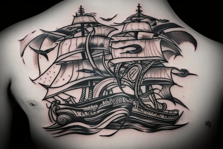 Ship Tattoo Design • Ship Tattoos for Men • Ship Tattoo Old School | Ship  tattoo, Tattoos, Picture tattoos