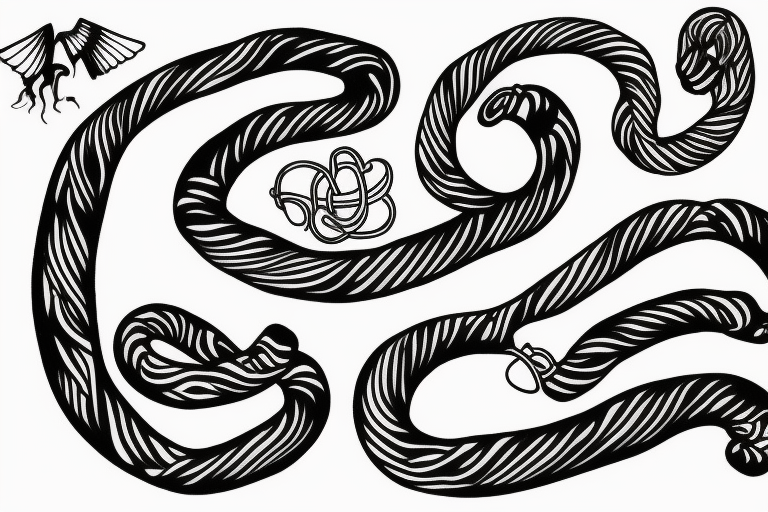 Umbilical cord to smooth line tattoo idea