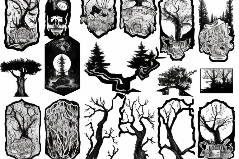 My Rainer, trees, chainsaws tattoo idea